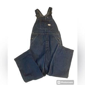 Vintage Big Mac Square Back Denim Overalls Union Made